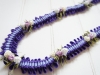 Blue Orchid & Rose Lei